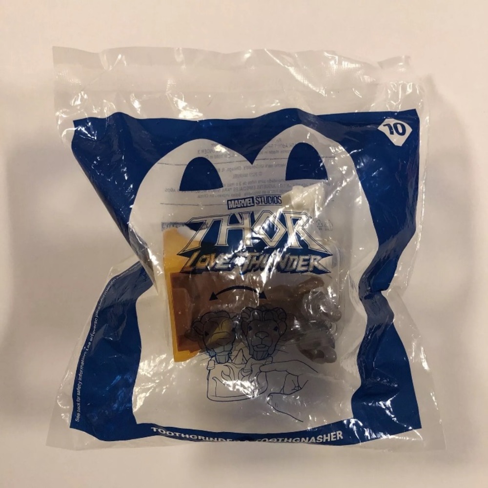 NEW  2022 McDonald’s Happy Meal Toy Thor #10 TOOTHGRINDER & TOOTHNASHER